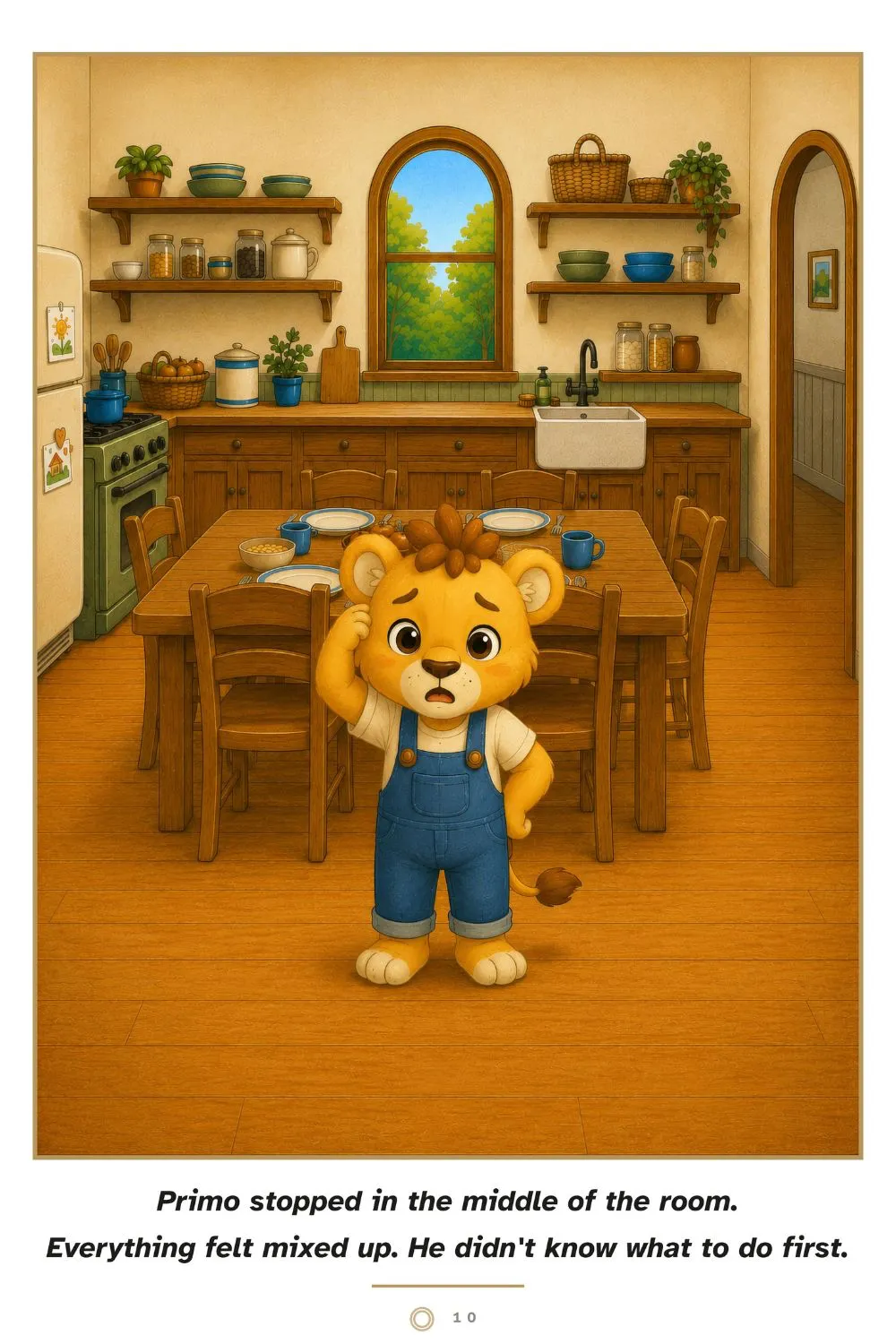 Page 10 — Primo stopped in the middle of the room