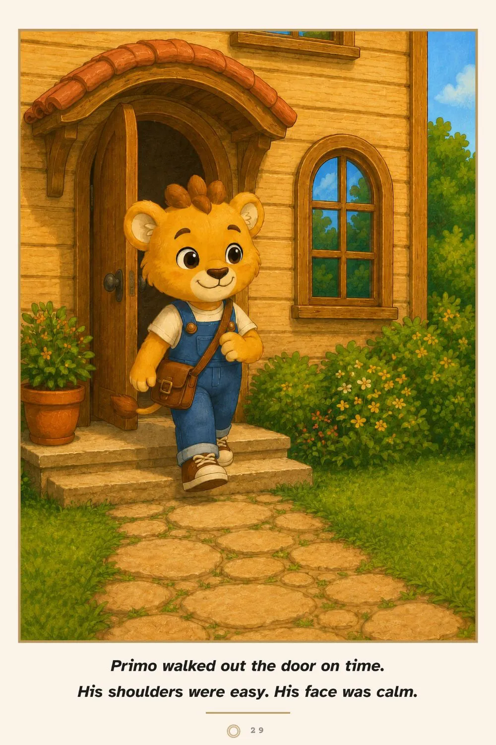 Page 29 — Primo walking out the door on time