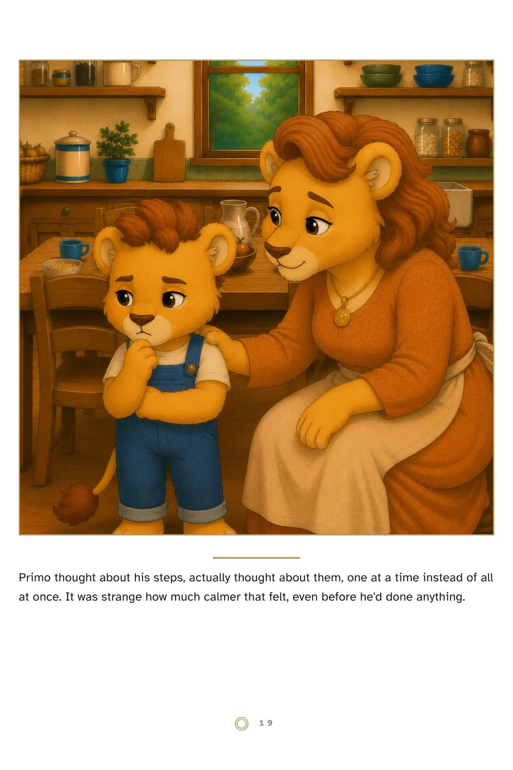 Page 19 — Primo thinking about his steps