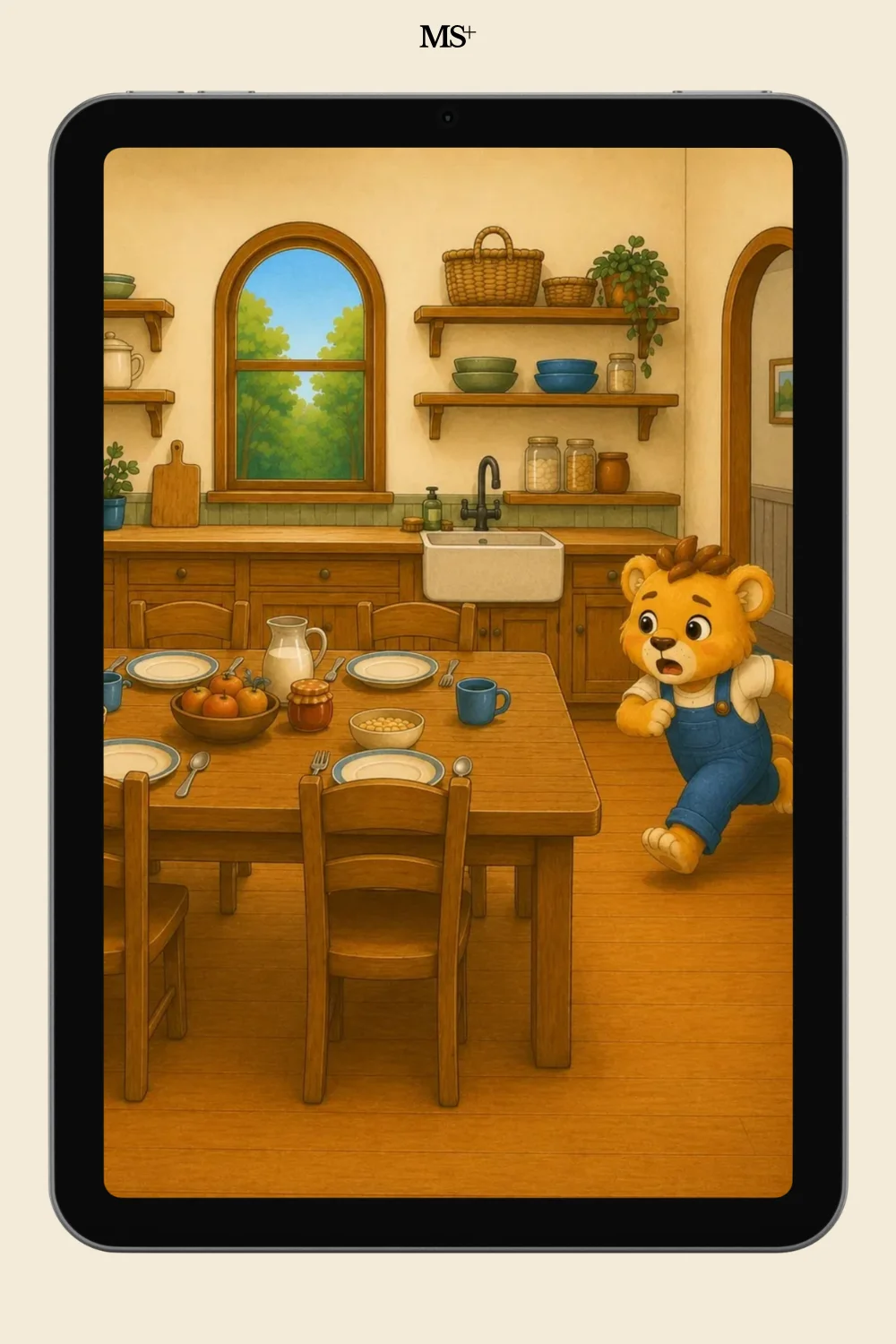 Primo running through a busy morning, a teaser image for Primo's Big Morning